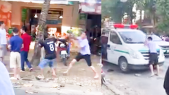 Video: Tạm giữ nam thanh niên ném gạch vào đầu 2 người trong lúc ẩu đả ở Nghệ An