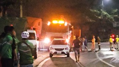 Xe container tông vào nhóm bảo vệ dân phố đang đi tuần tra làm một người chết, tài xế đã bị tạm giữ