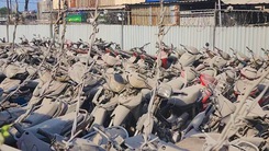 Video: Bên trong kho tạm giữ hàng ngàn xe vi phạm, xe tang vật ở TP.HCM