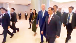 Thủ tướng Phạm Minh Chính cùng lãnh đạo các nước dự thảo luận của Hội nghị G7 mở rộng