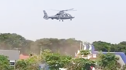 Video: Trực thăng, xe bọc thép xuất hiện trước giờ khai mạc SEA Games 32
