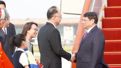Chuyên cơ chở Thủ tướng Phạm Minh Chính đã đáp xuống Bắc Kinh, thăm chính thức Trung Quốc