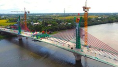 Hợp long cầu Vàm Cỏ Tây hơn 613 tỉ đồng trên đường vành đai TP Tân An