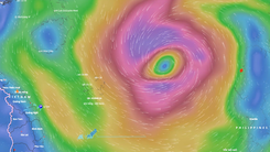 Bão Trà Mi qua quần đảo Hoàng Sa sẽ đi chậm lại và đổi hướng về phía nam