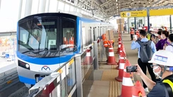 Metro số 1 chạy thử nghiệm 100% công suất với tất cả đoàn tàu