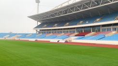 Sân Mỹ Đình đã hoàn thiện chăm sóc cỏ và mặt sân trước trận Việt Nam - Indonesia