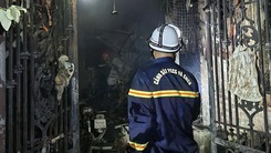 Hiện trường lúc xảy ra vụ cháy nhà trọ làm 14 người chết ở Hà Nội