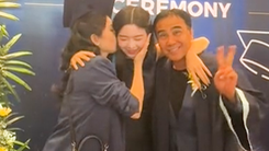 Xem biểu cảm của vợ chồng Quyền Linh khi con gái Lọ Lem tốt nghiệp cấp 3