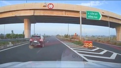 Nữ tài xế lùi xe trên cao tốc, có thể bị phạt 17 triệu đồng, tước bằng lái 6 tháng