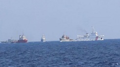 4 tàu Trung Quốc vây ép, cản phá 1 tàu Kiểm ngư Việt Nam