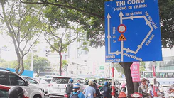 Cấm lưu thông đường Nguyễn Trung Trực để thi công đường sắt đô thị