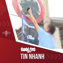 Tin tức tối 6-12: Tài xế xe container bôi biển báo cấm để né tránh bị phạt