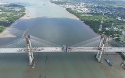 Cầu vượt sông Lòng Tàu tăng tốc, dự kiến về đích vào tháng 9