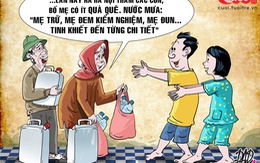 Quà quê nước mưa cho dân Hà Nội