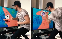 Thanh niên diễn sâu với phim hoạt hình 'Bọt biển tinh nghịch'