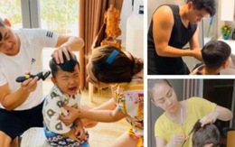 Biểu cảm bi hài của các nhóc tì con sao Việt khi được ba mẹ cắt tóc
