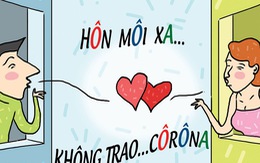 Hôn môi xa không trao corona