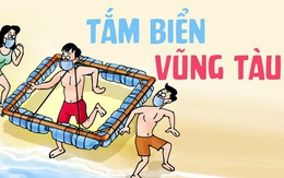 Tắm biển Vũng Tàu nhớ giữ khoảng cách 1 mét