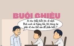 Tranh tả một buổi chiều như bao buổi chiều khác