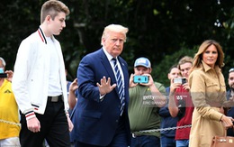 Barron Trump cao hơn bố trong lần đầu xuất hiện sau dịch COVID-19