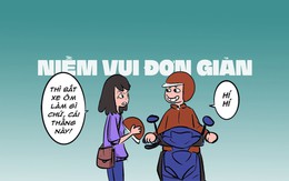 Chàng xe ôm tiếp cận khách hàng 'cùng chí hướng'
