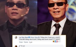 Vừa thay đồ, Wowy đã so ảnh với MC Lại Văn Sâm, bất ngờ khi được tiền bối bình luận trên Facebook