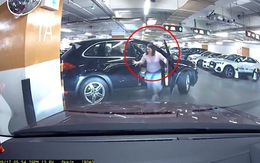 Nữ tài xế quên kéo phanh tay khiến xế hộp gãy gập cửa