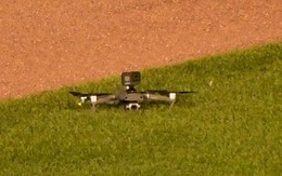 Trận đấu bị hoãn vì flycam rớt xuống sân