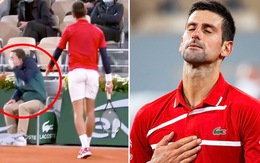 Djokovic vào tứ kết Pháp mở rộng sau pha trả giao bóng 'hú hồn'