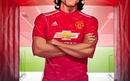 Cavani mặc áo số 7 tại Manchester United