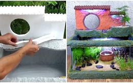 Cách làm bể cá bằng thùng xốp siêu đẹp và đơn giản
