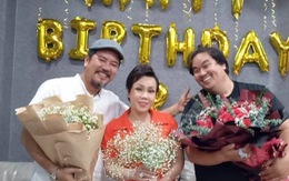 Việt Hương tặng dây chuyền 2 cây vàng mừng sinh nhật Hoàng Mập