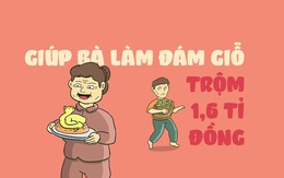 Giả đò giúp bà nội làm đám giỗ, trộm 1,6 tỉ đồng dông thẳng