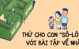 Hãy thử cho con solo với bài tập về nhà