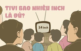 Hồi xưa cả xóm xem một cái TV 14 inch, thời nay 32 inch còn bị chê