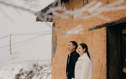 Cặp đôi Hà Nội chịu rét trong tuyết Y Tý chụp ảnh cưới đẹp như mơ