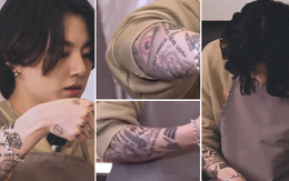 Jungkook BTS gây tranh cãi với cánh tay đầy hình xăm