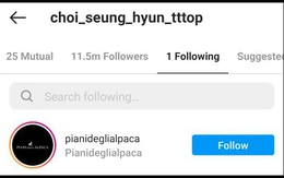 T.O.P 'tát' thẳng mặt fan khi nhập hội 'chỉ follow mình em'
