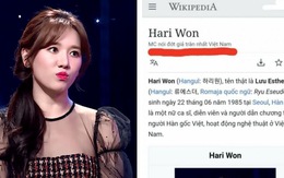 Đến lượt Hari Won bị Wikipedia 'cà khịa'