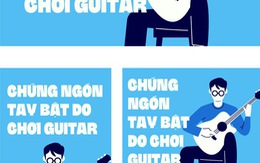 Chứng ngón tay bật do chơi guitar