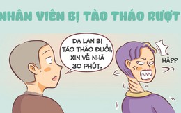 Bà sếp cạn lời với nhân viên bị Tào Tháo rượt