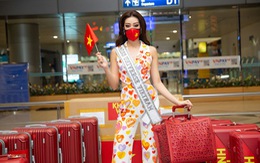 Khánh Vân mang 17 chiếc vali lên đường sang Mỹ dự Miss Universe