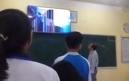 Thầy chủ nhiệm 'đứng hình' khi bị trò troll vỡ màn hình tivi