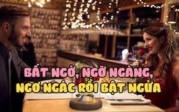 Nhân viên phục vụ bất ngờ, ngỡ ngàng, ngơ ngác rồi bật ngửa