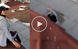 Gặp tai nạn khi trèo lên mái nhà quay clip TikTok:Đừng làm vậy nữa!