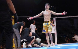 Bị đấm sấp mặt, võ sĩ Nhật Bản bỏ chạy thoát thân trên sàn đấu