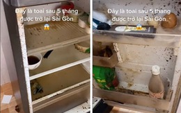 Chủ nhân khóc thét vì chiếc tủ lạnh sau 5 tháng trở lại Sài Gòn