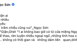 Ngọc Sơn tiết lộ: 'Cả đời chỉ biết yêu không biết giận'