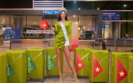 Kim Duyên tốn 99 triệu phí quá cân hành lý khi dự thi Miss Universe