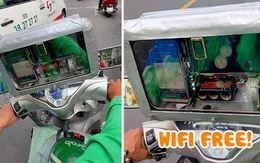 Đi xe ôm có wifi free, sạc điện thoại miễn phí